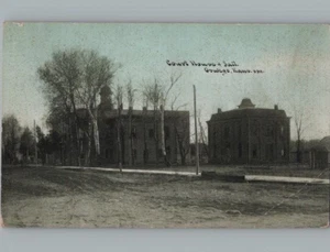 Gerichtshaus & Gefängnis Oswego Kansas CU Williams Postkarte um 1918 - Bild 1 von 2
