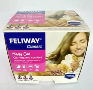 FELIWAY Classic Cat Calming 30 Day 3 Refill Each 1.6 fl oz (48ml) - Picture 1 of 1