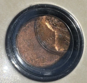 Error Lincoln Cent Struck 55% Off-Center Strike 1 Cent Year Unknown (1982-2008) - Picture 1 of 6