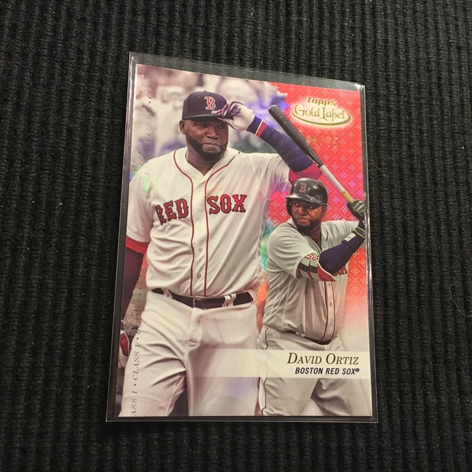 2017 TOPPS GOLD LABEL #72 DAVID ORTIZ *CLASS 1 RED #4/75*  BOSTON RED SOX - Image 1 of 1
