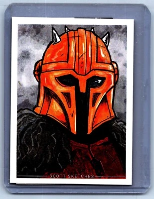 Tarjeta de boceto de The Armorer - Scott Sketches impresión de tarjetas coleccionables arte de fans Foto 1 de 2