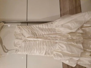 Verkaufe Brautkleid Größe L in Beige/ Creme nur einmal getragen. - Bild 1 von 5