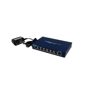 Conmutador de red Ethernet Gigabit RJ45 8 puertos Netgear ProSafe FS108 272-12228-03 - Imagen 1 de 4