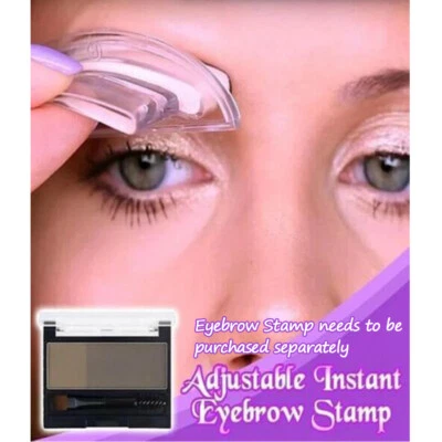 Eyebrow Stamp Powder Natural Shape Eye Makeup Waterproof Mirror ADJUSTABLE NEW - Image 1 of 4
