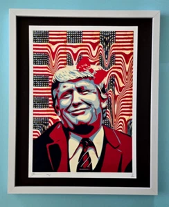 DEATH NYC Hand Signed LARGE Print Framed 16x20in COA DONALD TRUMP EAR #7 - Picture 1 of 4