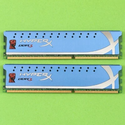 Kingston HyperX Blu 4GB (2x 2GB) DDR3 12800U 1600Mhz Desktop 240 Pin Memory RAM - Image 1 of 2
