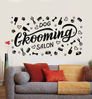 Vinyl Wall Decal Grooming Salon Hygiene Animals Dog Pets Stickers Mural (g2484)