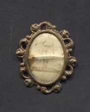 1915 PM1 Ornate Pin Christy Mathewson Pinback New York Facing Left RARE!