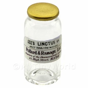 Miniature Gees Linctus B.P.C. Glass Apothecary Bulk Jar - Picture 1 of 1