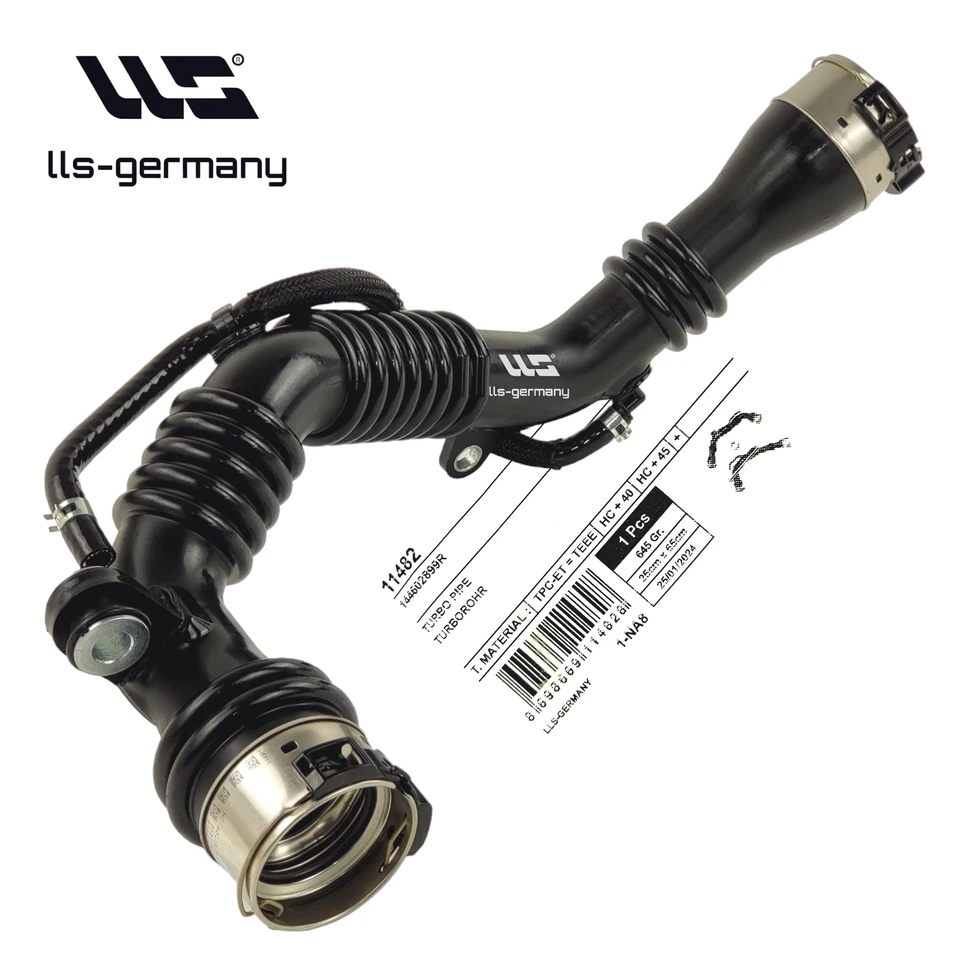 pour RENAULT Megane III Coupé 1.6 dCi 144603264R tuyau turbo tuyau de suralim...