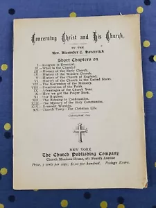Antique Church Pamphlet | 1904 | Concerning Christ and His Church | Rare - Picture 1 of 9