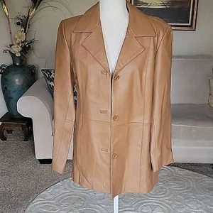 Chaqueta de cuero para mujer Jessica Holbrook lavable a máquina y secable talla M - Imagen 1 de 16