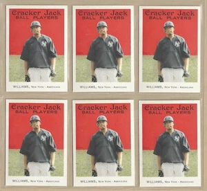 Lot of (6) 2004 Topps Cracker Jack BERNIE WILLIAMS #49 Yankees FREE SHIPPING - Picture 1 of 1