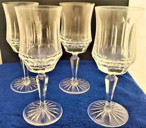 Set of 4 Galway Old Galway (Star Cut Foot) Water Goblets - Picture 1 of 5