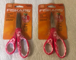 Fiskars 6" Soft Grip Scissors Lot of 2 Ages 8+ New - Picture 1 of 11