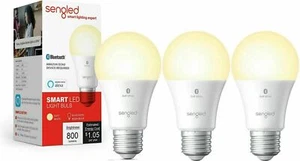 3 PACK Sengled Smart Bluetooth MESH LED A19 Bulb Alexa - Soft White, NEW - Picture 1 of 3