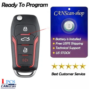 Upgraded Flip Remote Key Fob for 2005-2015 Ford Mustang 315MHz 4D63 CWTWB1U331 - Picture 1 of 9