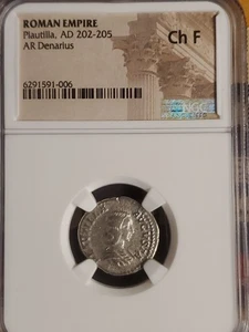 Plautilla..AR.DENARIUS NGC.This Coin Is Silver. Choice Fine.Nice.. - Picture 1 of 14
