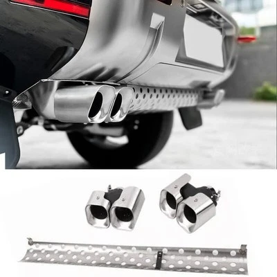 3pcs Tail Pipe Throat Exhaust Khan Look fit LR Defender 110 90 130 2020-2026 - Image 1 of 4