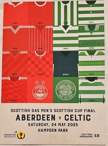 PROGRAMME 2025 Scottish Cup Final Aberdeen Celtic (Mint Condition) - Picture 1 of 1