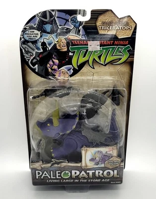 Teenage Mutant Ninja Turtles Paleo Patrol Triceratops Figure TMNT Playmates 2006 - Image 1 of 4