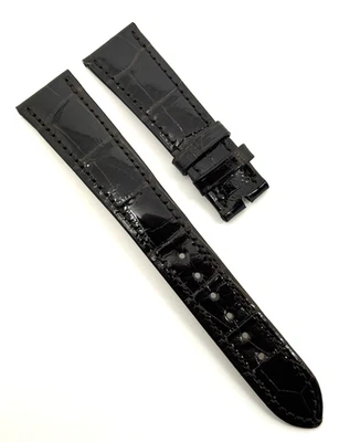 Patek Philippe 19mm x 16mm Shiny Brown Alligator Watch Strap D F15 Authentic OEM - Image 1 of 4