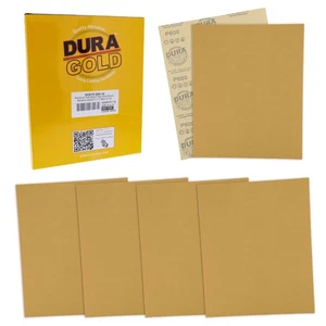 600 Grit - Full Size 9" x 11" Sheet Plain Backing Sandpaper - 10 Sanding Sheets - Picture 1 of 5