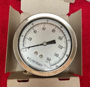 Ashcroft Industrial Duralife Gauge 35-1009-AW-02L-160 esfera de 3-1/2", montaje inferior - Imagen 1 de 6
