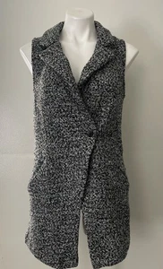 Women’s BCBGeneration Long Tweed One Button Vest Size S - Picture 1 of 4