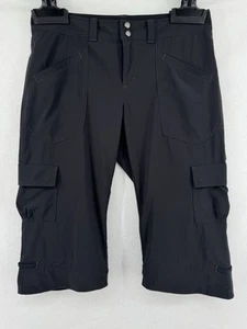 Athleta Dipper Capri Cargo Pants Sz 6 Black Stretch Hiking Outdoor Gorpcore - Picture 1 of 6