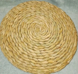 Vintage Pier One 1 Imports Gewebtes Rattan Kissen Kissen. 13". Neu - Bild 1 von 9