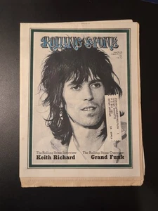 Rolling Stone Magazine ~ Keith Richard Graham Nash ~ The Stones ~ Aug 19, 1971 - Picture 1 of 7