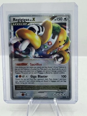 2008 Pokemon Diamond & Pearl Holo Black Star Promo DP30 Regigigas LV.X - Image 1 of 2