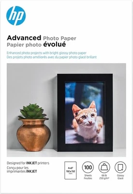 HP Advanced Photo Paper, Glossy, 4x6 in, 100 sheets (Q6638A) - Image 1 of 4