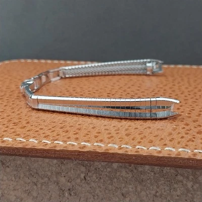 Correa de reloj de cóctel vintage de oro blanco para damas JB Champion años 60 sin usar Foto 1 de 4