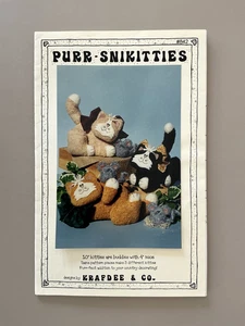 Purr-Snikitties 10" Los gatitos son amigos con patrón de ratones de 4" 842 SIN CORTAR - Imagen 1 de 2