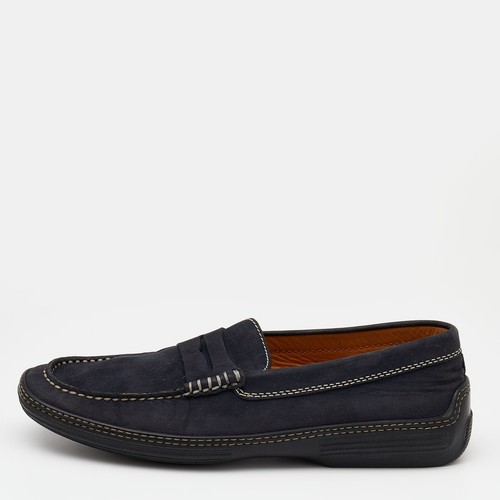 TOD’S Mocassini slip on in pelle nabuk blu navy Tod's taglia 40