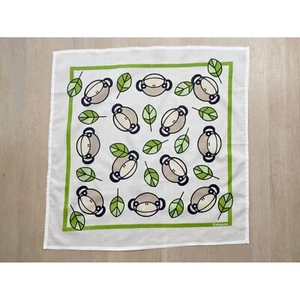 Finlayson Monkey Print Cotton Scarf, Scandinavian Kids Bandana - Picture 1 of 6