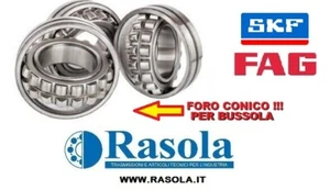 CUSCINETTI SKF/FAG RULLI OSCILLANTI FORO CONICO SERIE DAL 22209 AL 22222 BUSSOLA - Foto 1 di 1