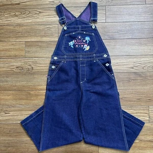 Vintage Y2K Powerpuff Girls Denim Overalls Large 10/12 Skater Y2K Girl Power - Picture 1 of 20