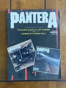 PANTERA Vulgar Display of Power Cowboys From Hell Sheet Music Book Guitar Tab - Picture 1 of 2