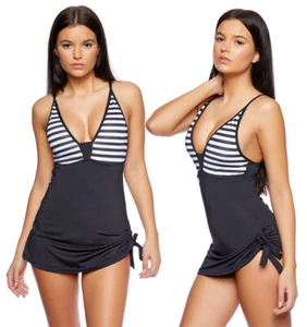 Z-11062-BA7) VESTIDO DE BAÑO MUJER TRAJE DE BAÑO DE UNA PIEZA NUEVO TALLA 42 (XL) COPA A/B - Imagen 1 de 5