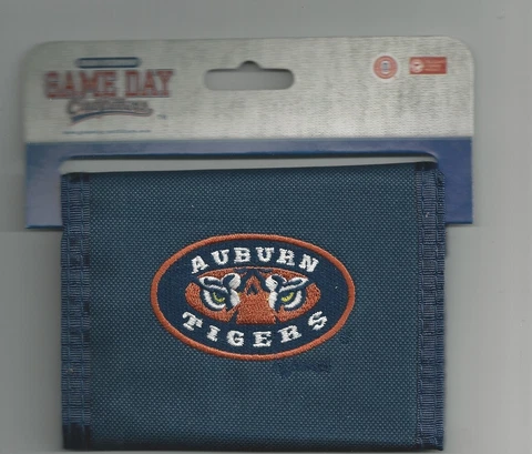 Auburn Tigers Wallet Bi-fold Mens Blue Wallet AU Logo Cover