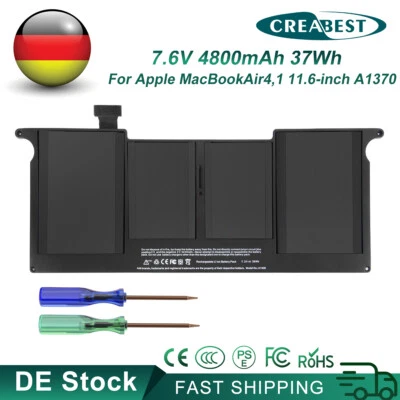 7.3V A1406 Akku Für Apple MacBook Air 11" A1375 A1370 2011 A1465 Mid 2012 MC968 - Bild 1 von 4