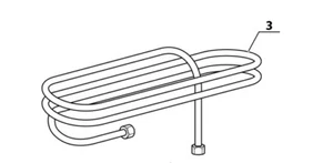 Rohr Ø8 Inox 2. Stufe - 3. Stufe (TUBO Ø8 INOX 2° STADIO - 3° STADIO) - Bild 1 von 2