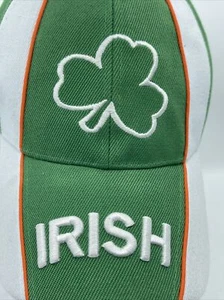 Green Ireland Embroidered Notre Dame Hat Clover St. Patrick’s - Picture 1 of 23