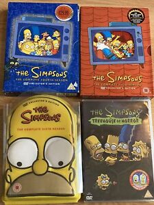 The Simpsons PAL 2 DVD seasons 4 5 6 and Treehouse of Horror READ DESCRIPTION