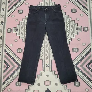 Pantalones de mezclilla Wrangler 936BLK de colección de los 90 negros con cremallera 36x32 hechos en EE. UU. - Imagen 1 de 7