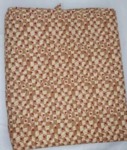 4 Yds. Cotton Quilting Fabric Rustic Primitive Red Hearts Squares Scatter (#305) - Picture 1 of 7