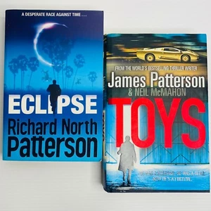 Lot x 2 James Patterson Large Books Thriller Action Crime Eclipse & Toys Novel - Imagen 1 de 11